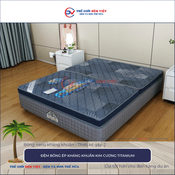 Đệm bông ép Kim Cương Titanium